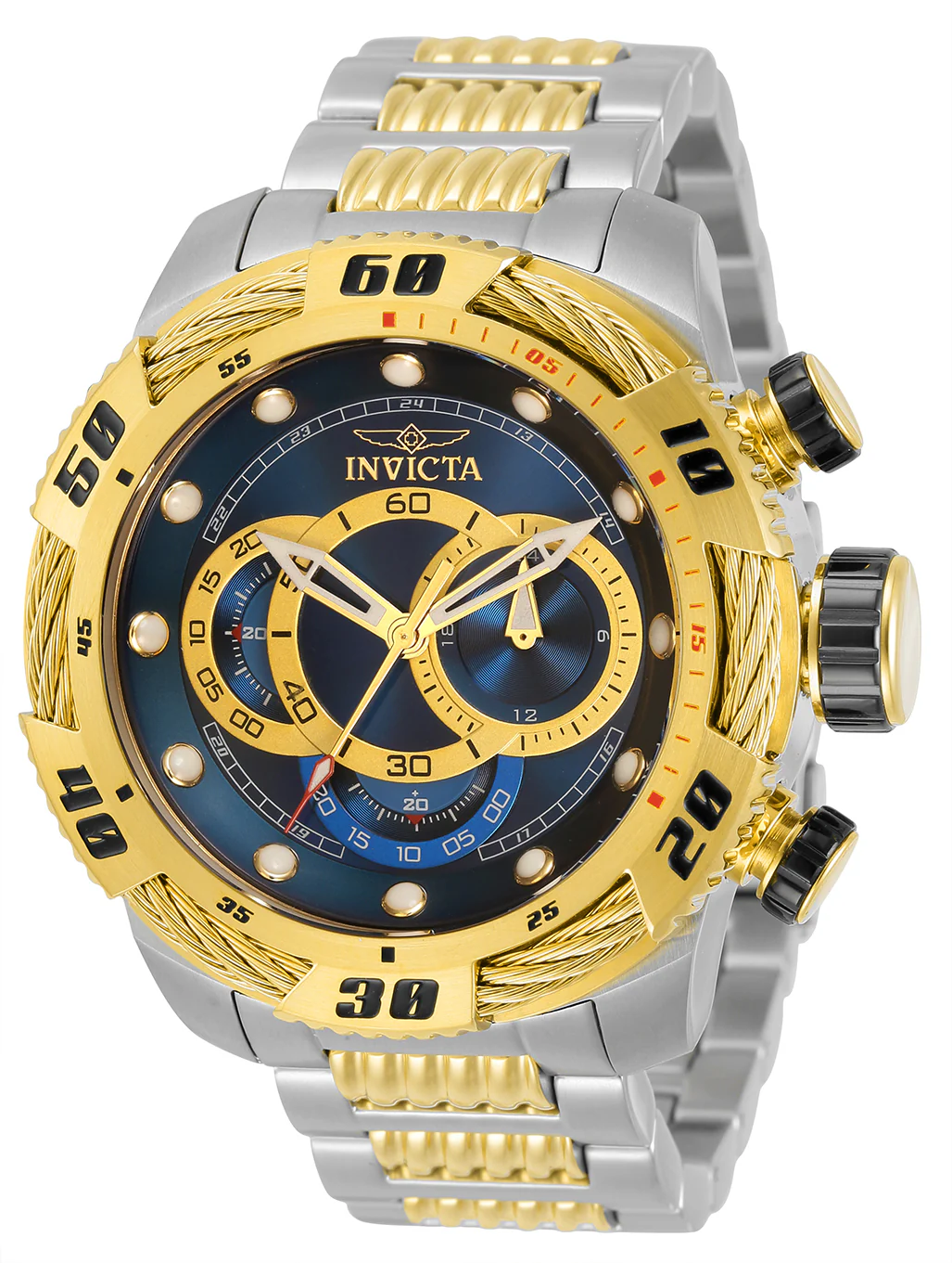 Invicta Men's 50mm Speedway Quartz Multifunction Cable Bezel Bracelet Watch - Image 2