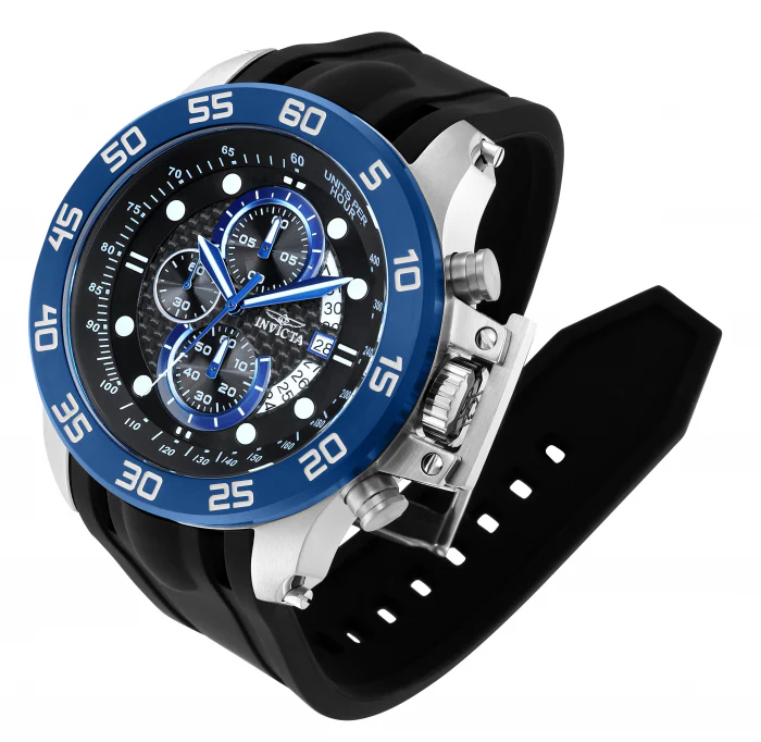 Invicta Men's 51mm I-Force Quartz Chronograph Carbon Fiber Dial Silicone Strap Watch - Image 2
