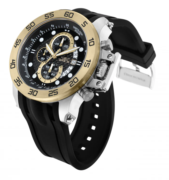 Invicta Men's 51mm I-Force Quartz Chronograph Carbon Fiber Dial Silicone Strap Watch - Image 6