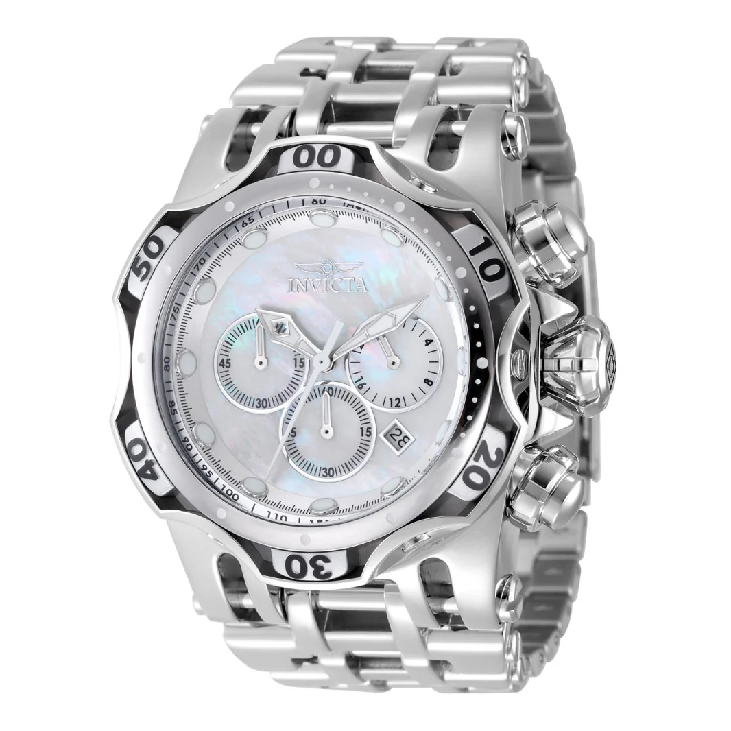 Invicta Men's 54mm Fusion Quartz Chronograph MOP Dial Bracelet Watch - Image 2
