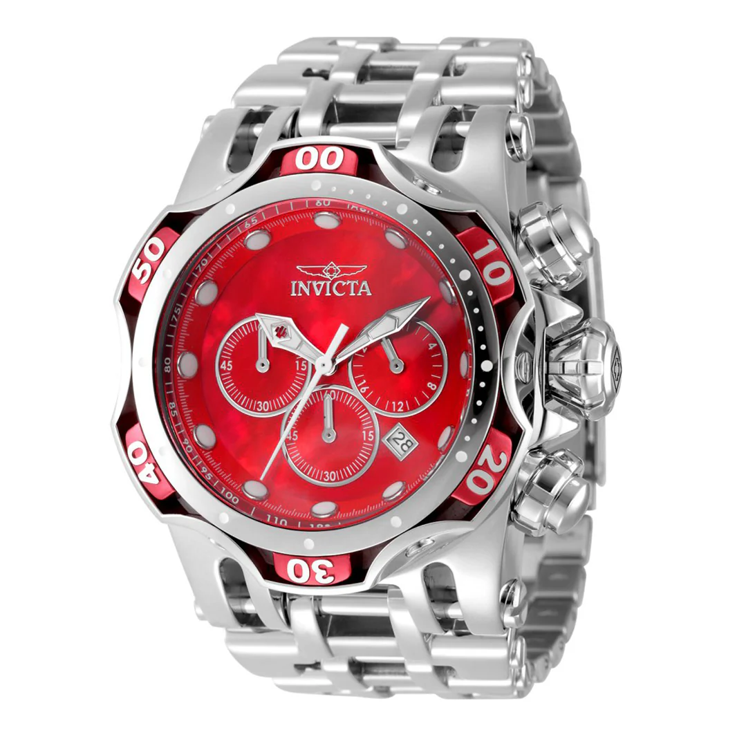 Invicta Men's 54mm Fusion Quartz Chronograph MOP Dial Bracelet Watch - Image 3