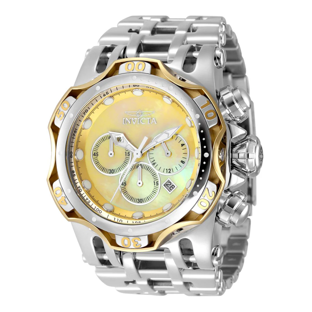 Invicta Men's 54mm Fusion Quartz Chronograph MOP Dial Bracelet Watch - Image 5