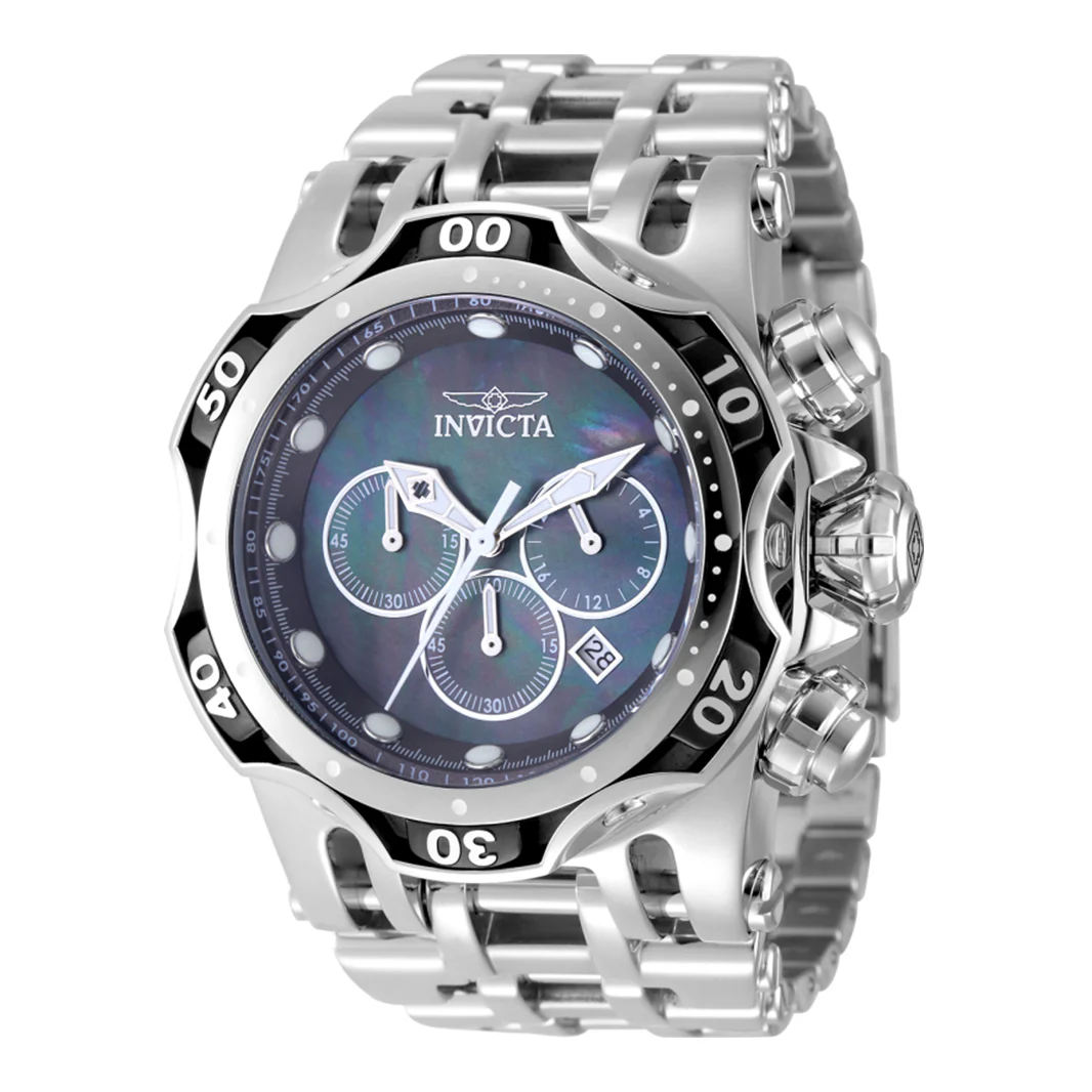 Invicta Men's 54mm Fusion Quartz Chronograph MOP Dial Bracelet Watch - Image 6