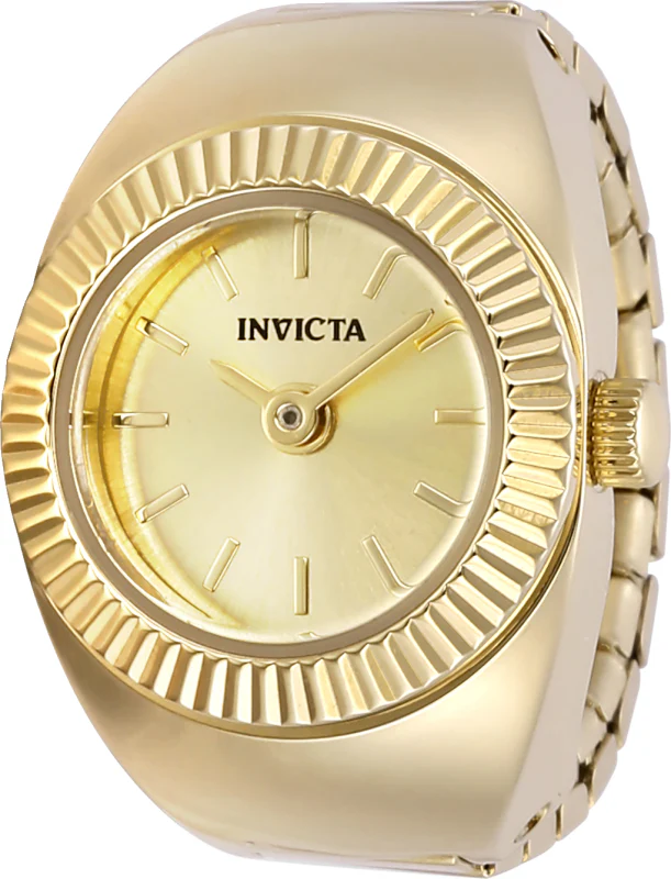 Invicta Women's 16mm Quartz Fluted Bezel Mini Ring Watch - Image 2