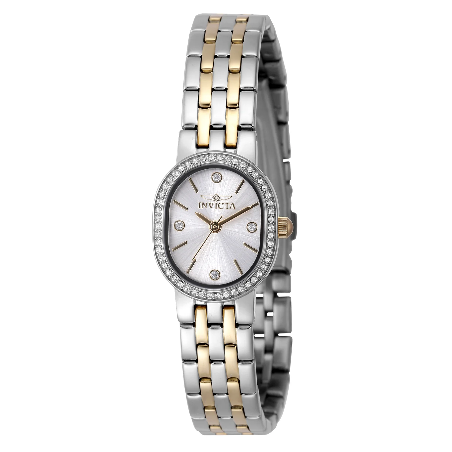 Invicta Women's 20mm Angel Quartz Crystal Accented Oval Bracelet Watch - Image 2
