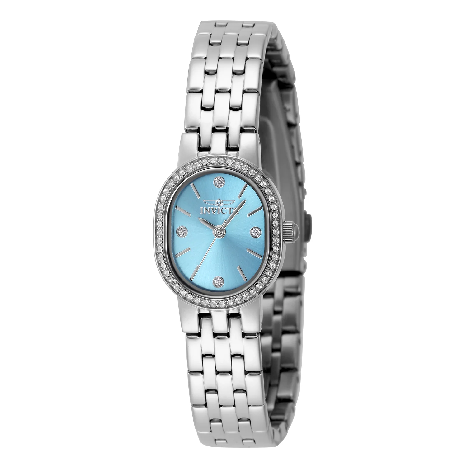 Invicta Women's 20mm Angel Quartz Crystal Accented Oval Bracelet Watch - Image 3