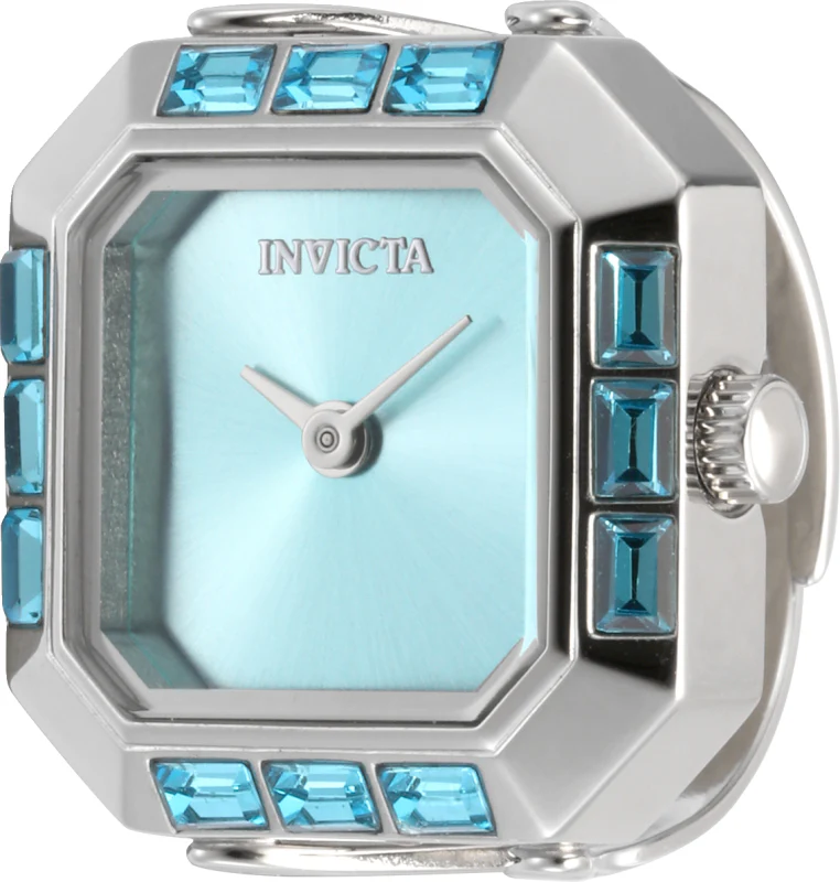 Invicta Women's 21mm Angel Quartz Baguette Crystal Tonneau Mini Ring Watch - Image 2