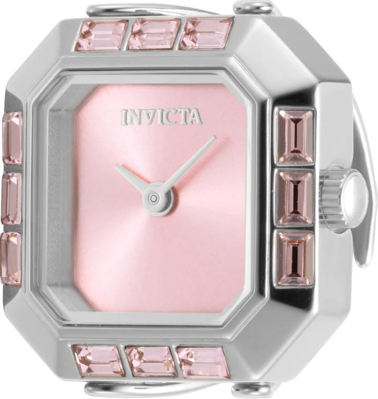 Invicta Women's 21mm Angel Quartz Baguette Crystal Tonneau Mini Ring Watch - Image 4