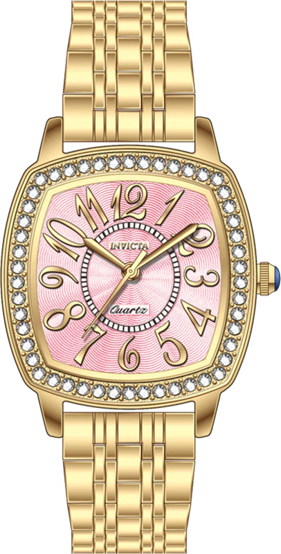 Invicta Women's 31mm Wildflower Quartz Crystal Accented Rounded Square Bracelet Watch - Image 3