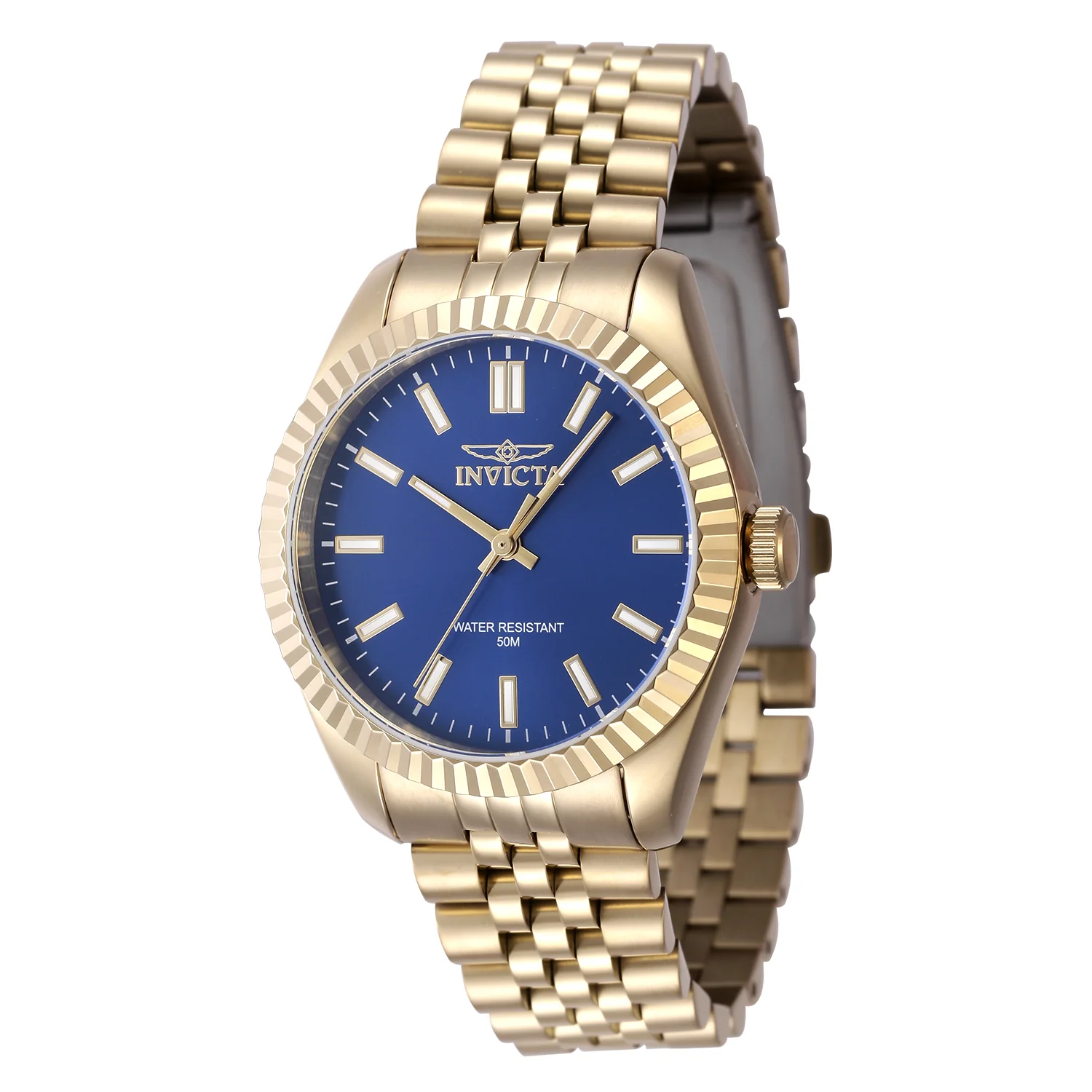 Invicta Women's 36mm Specialty Quartz Textured Bezel Color Dial Goldtone Bracelet Watch - Image 3