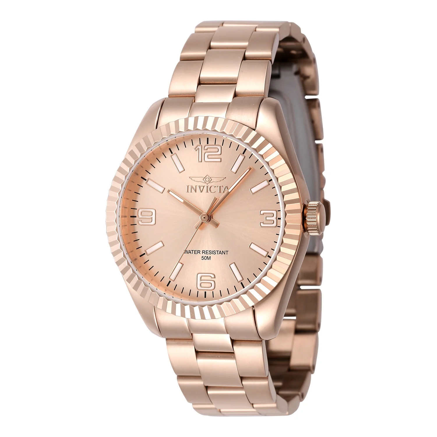 Invicta Women's 36mm Specialty Quartz Textured Bezel Metallic Monochromatic Bracelet Watch - Image 3