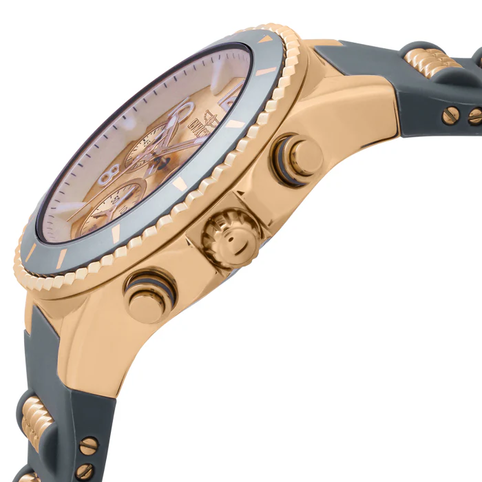 Invicta Women's 39mm BLU Quartz Chronograph Black Silicone Strap Watch - Image 3
