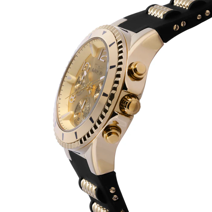 Invicta Women's 39mm BLU Quartz Chronograph Black Silicone Strap Watch - Image 7