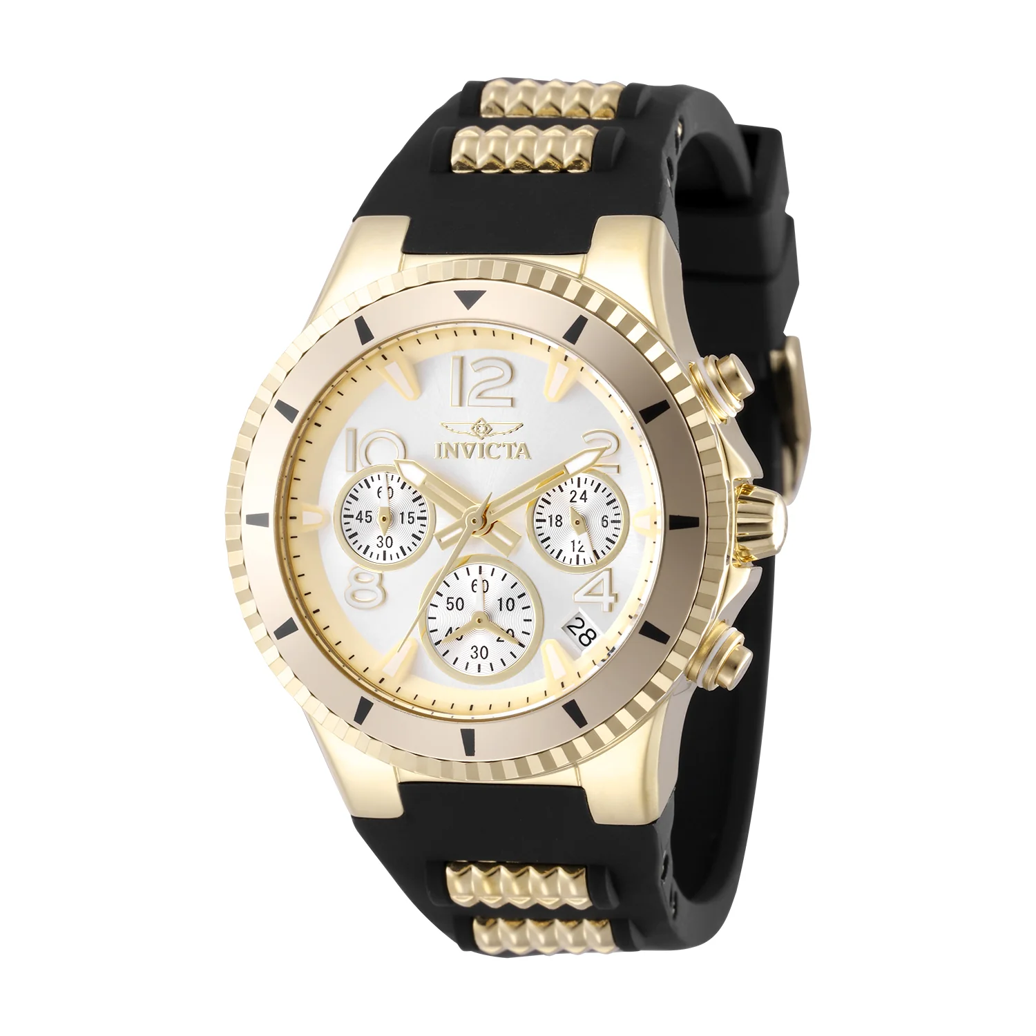 Invicta Women's 39mm BLU Quartz Chronograph Black Silicone Strap Watch - Image 9