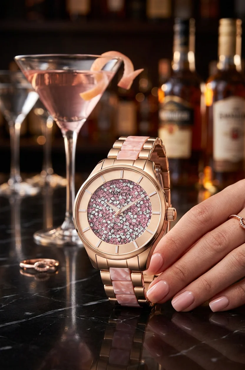 Invicta Women's 40mm Angel Crystal Accented Resin Bracelet Watch - Image 3