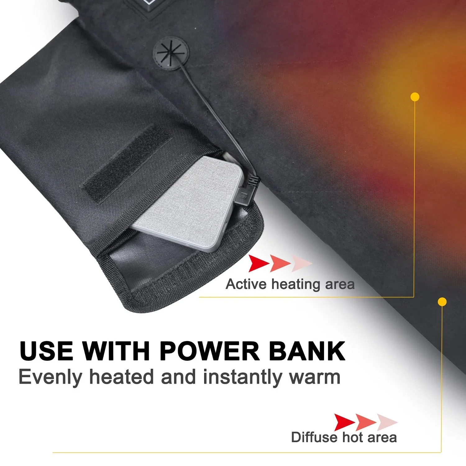 LITEGUEST Heated Outdoor Seat Cushion with Backrest - Image 4