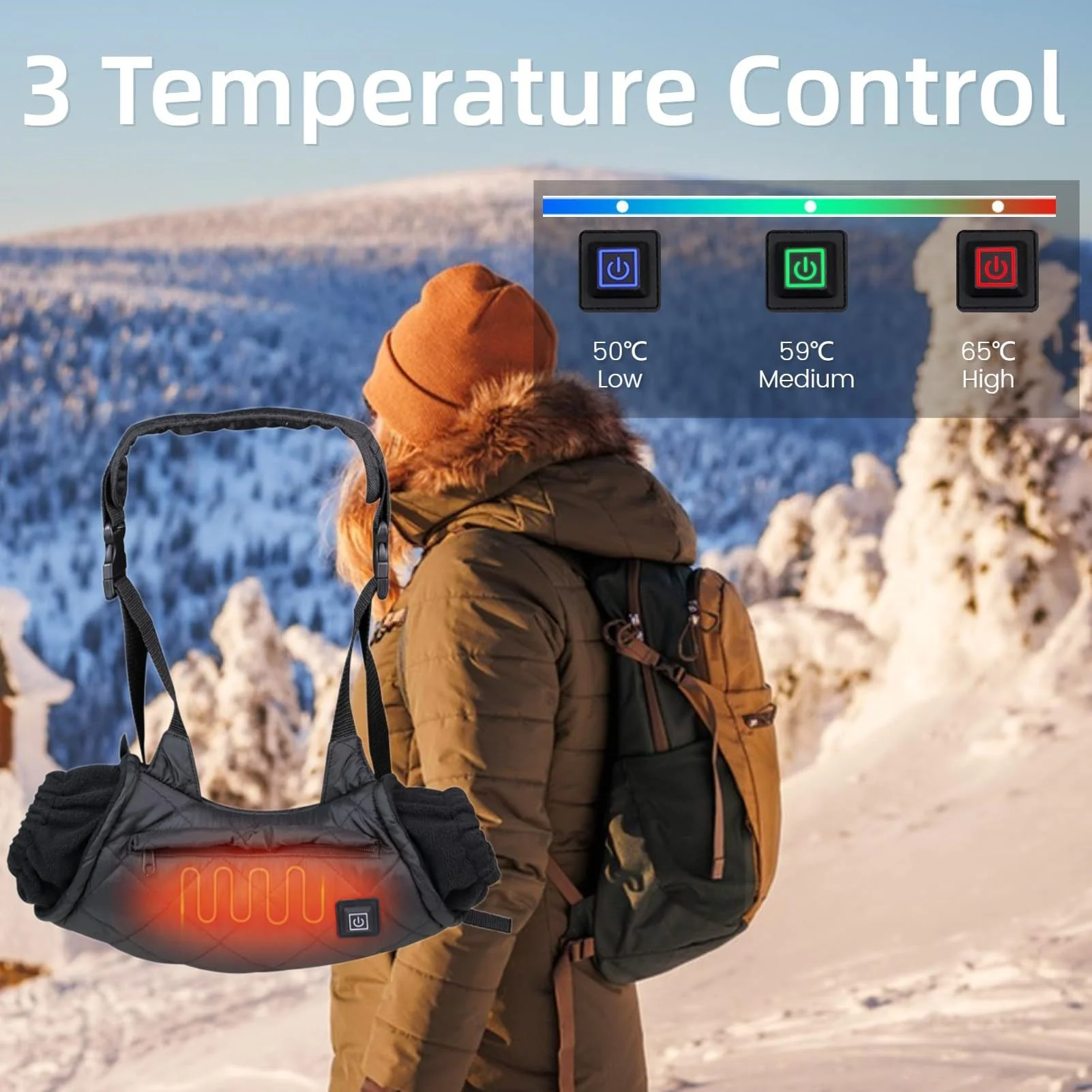 LITEGUEST USB Powered Heated Hand Muff - Image 5