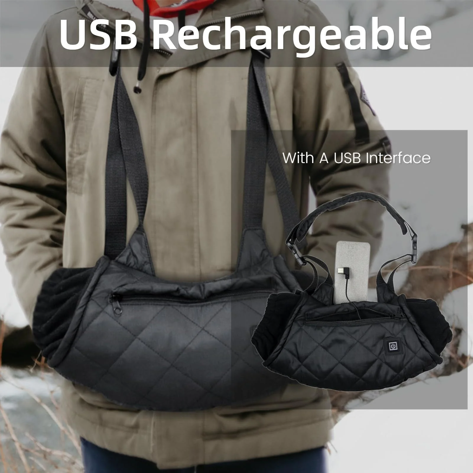 LITEGUEST USB Powered Heated Hand Muff - Image 6