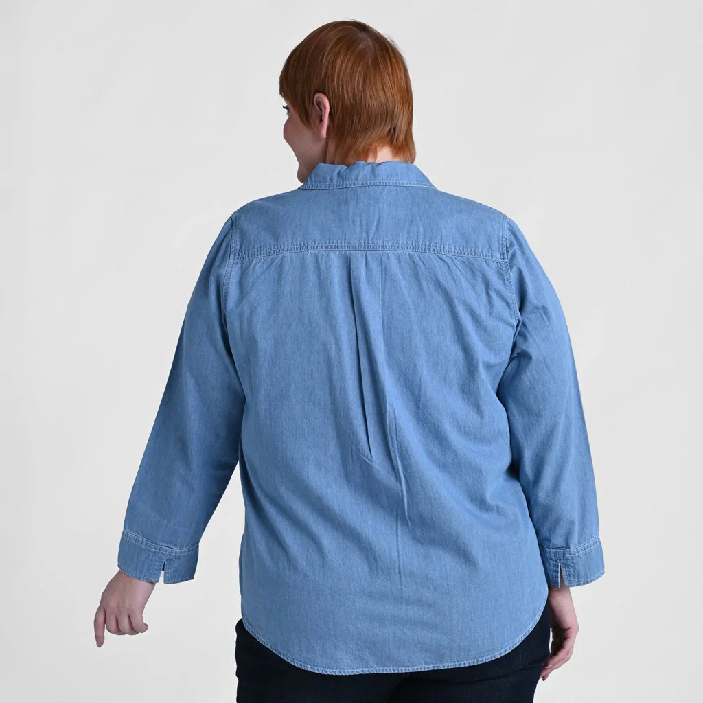Christopher & Banks Long Sleeve Henley Neck Tunic - Image 5
