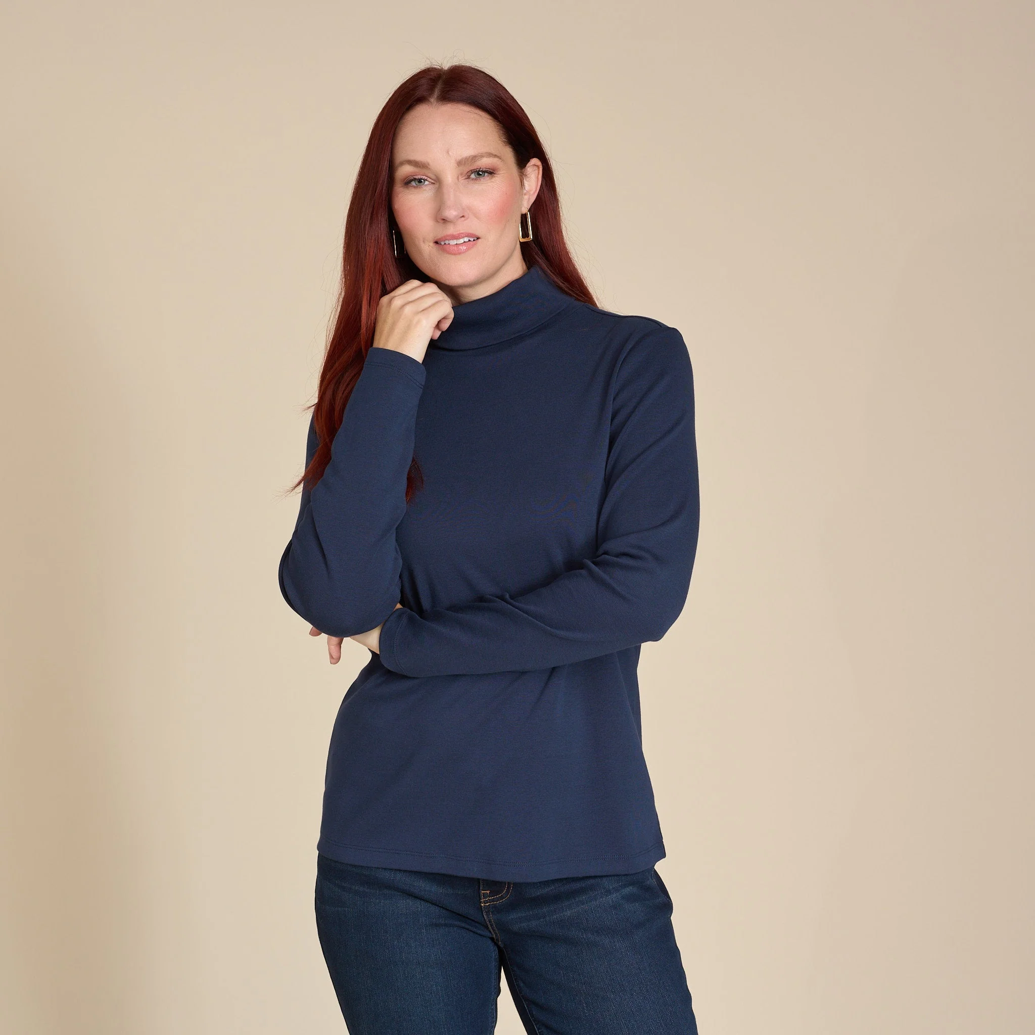 Christopher & Banks Long Sleeve Turtleneck Perfect Tee - Image 2