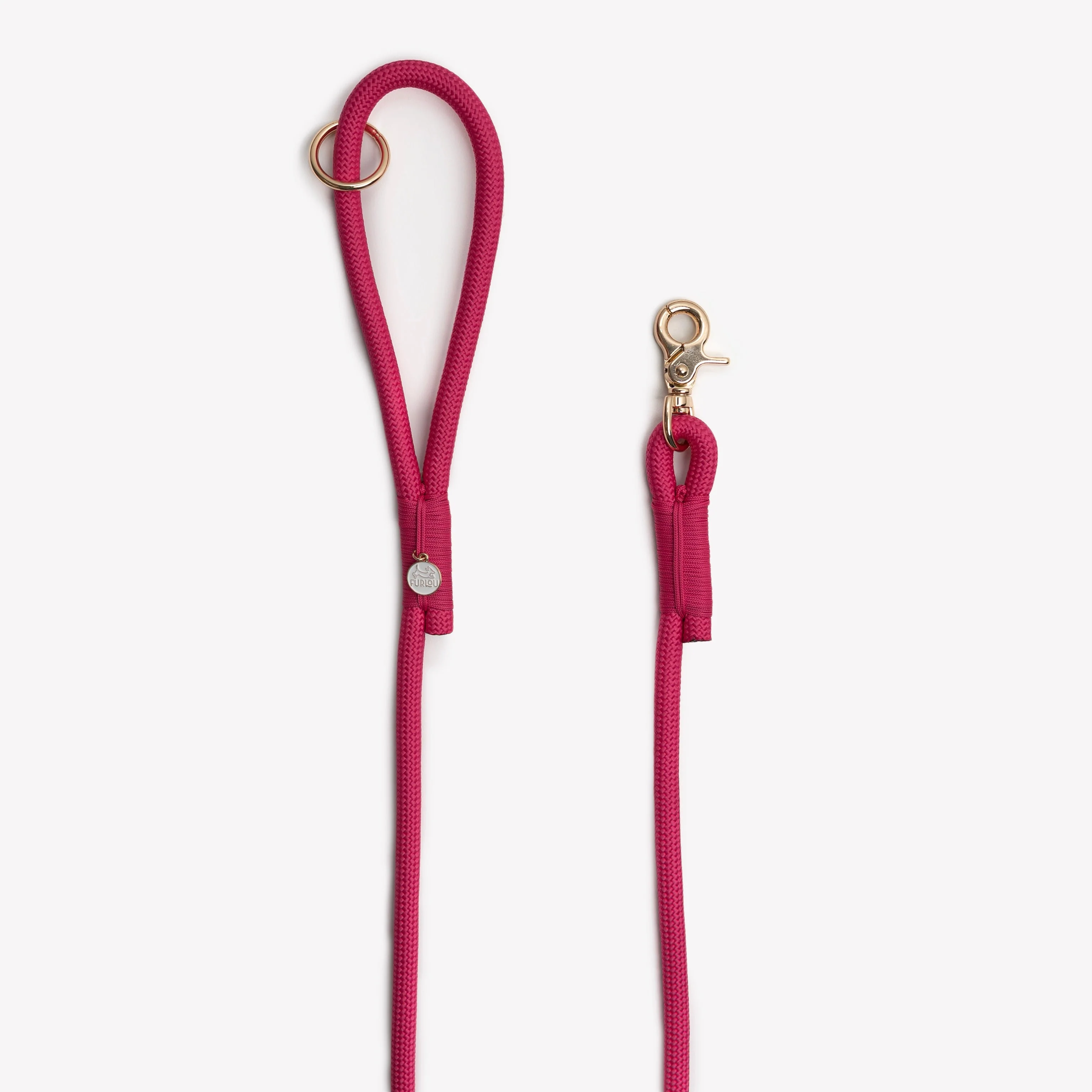 Furlou Magenta 5ft Braided Rope Leash - Image 2