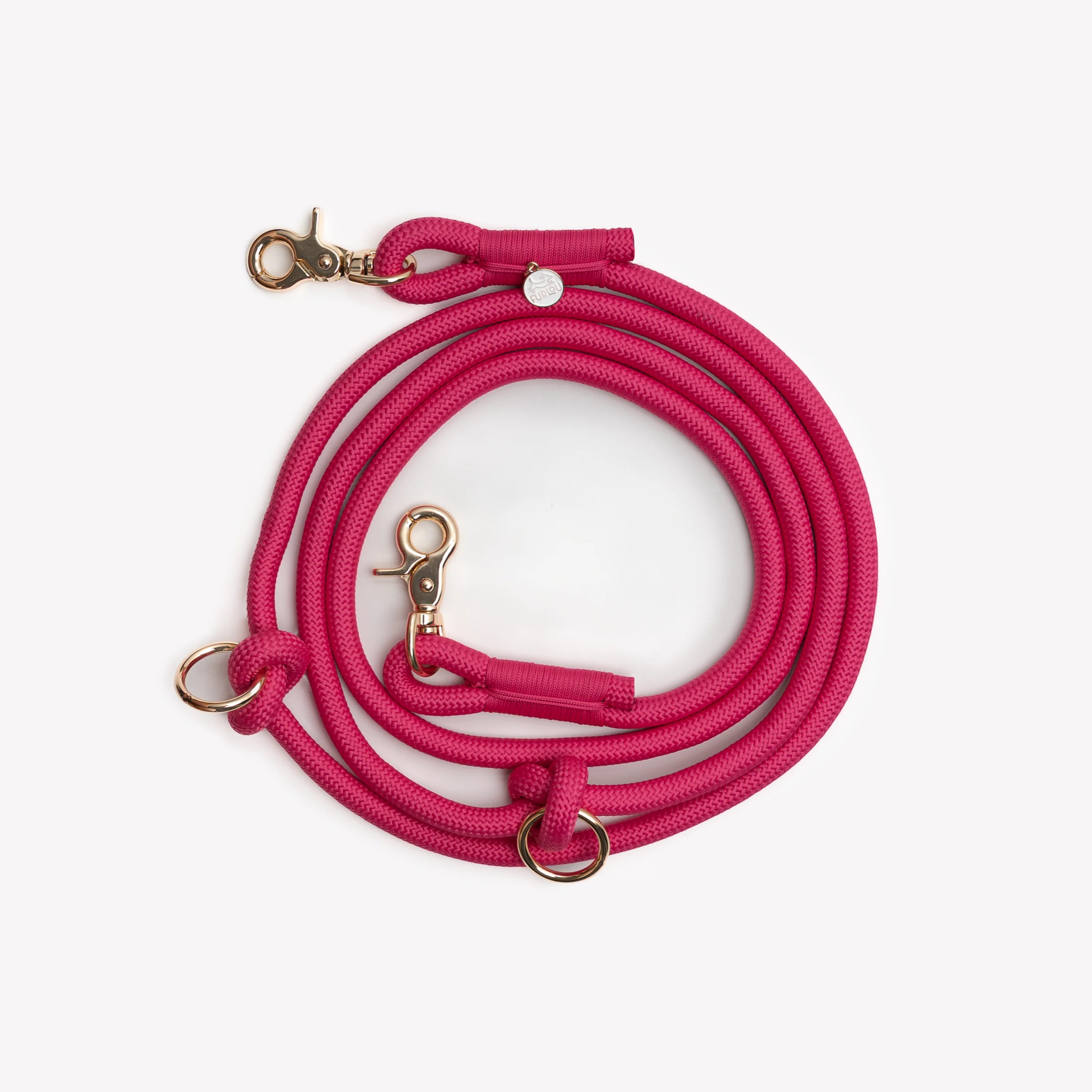 Furlou Magenta 8ft Hands Free Braided Leash - Image 2