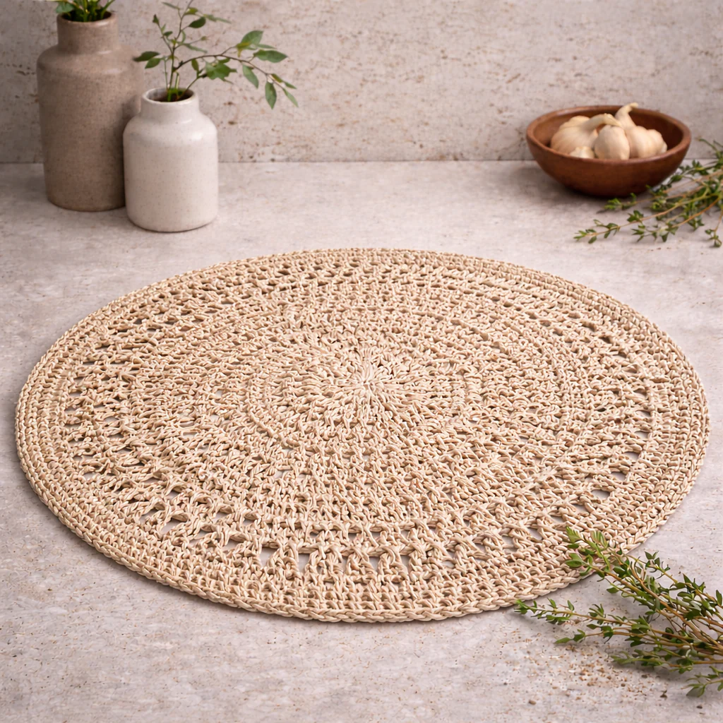 Busa Designs 15" Malibu Natural Jute Placemats - Image 3