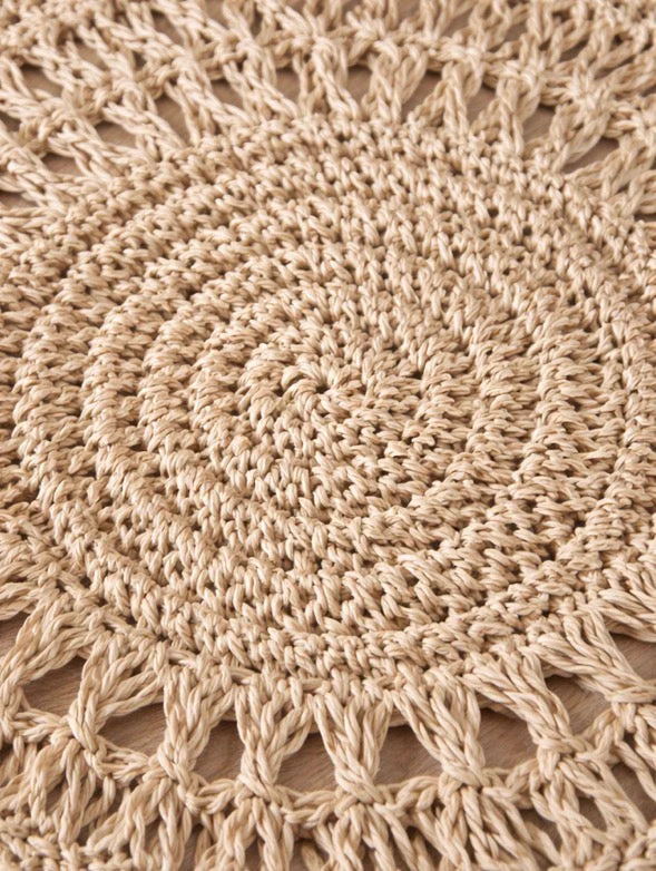 Busa Designs 15" Malibu Natural Jute Placemats - Image 6