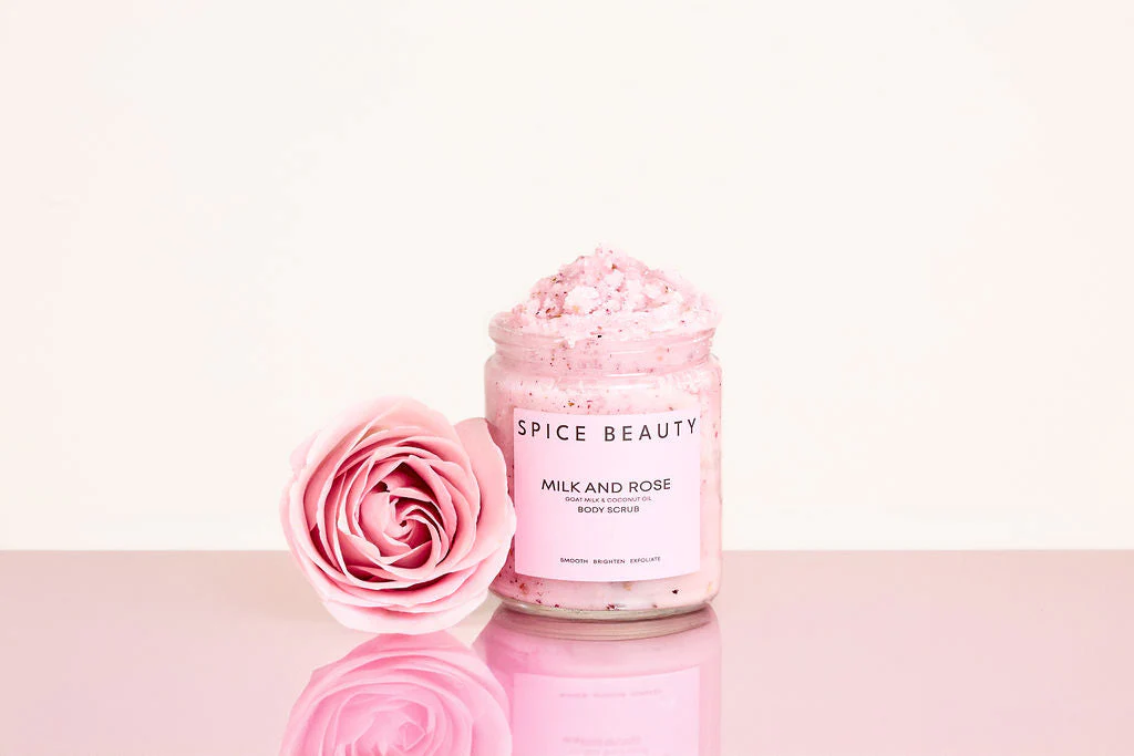 Spice Beauty Milk & Rose Body Scrub 9oz - Image 6