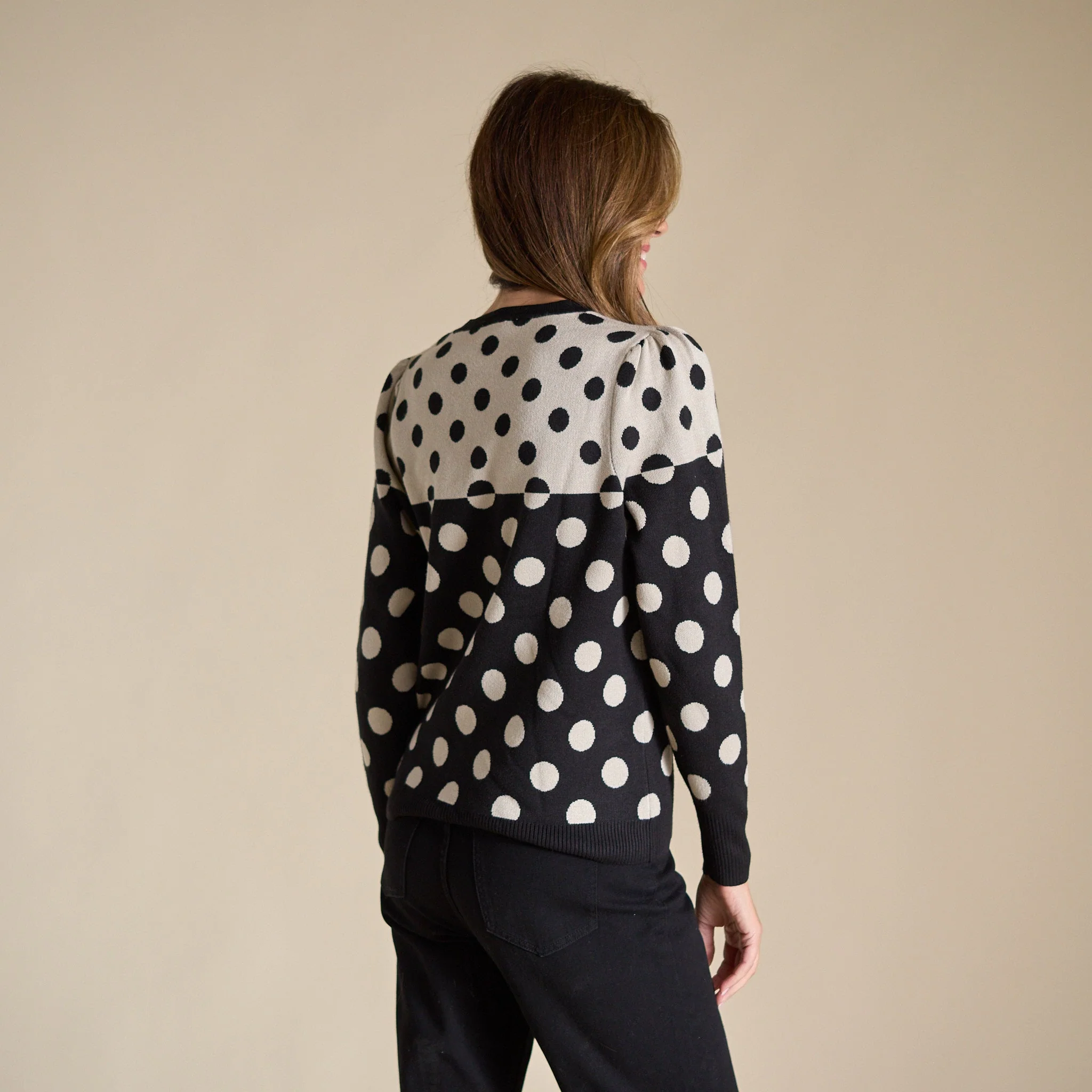 Christopher & Banks Mixed Polka Dot Sweater - Image 3