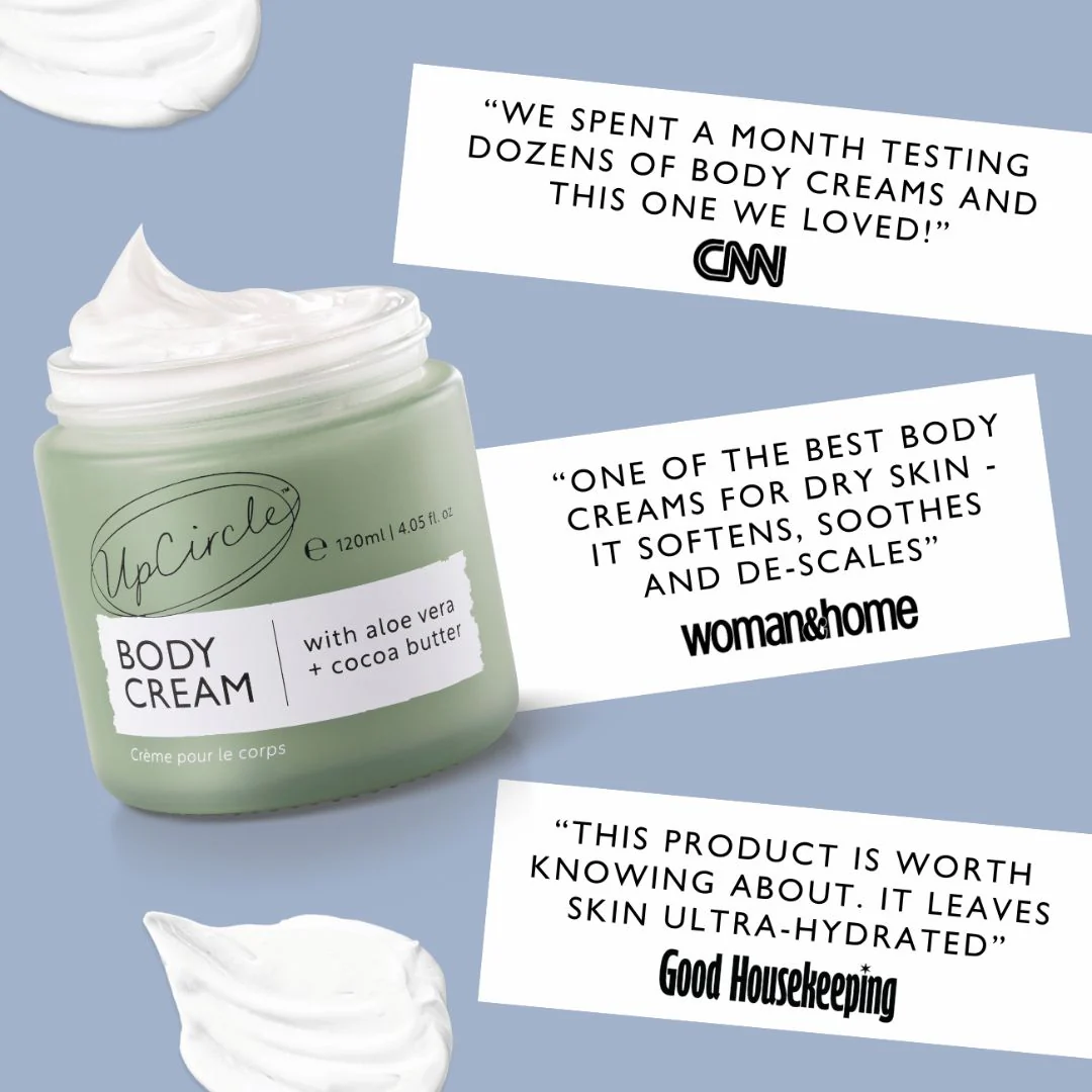 UpCircle Natural Body Cream with Aloe Vera & Cocoa Butter - Image 3