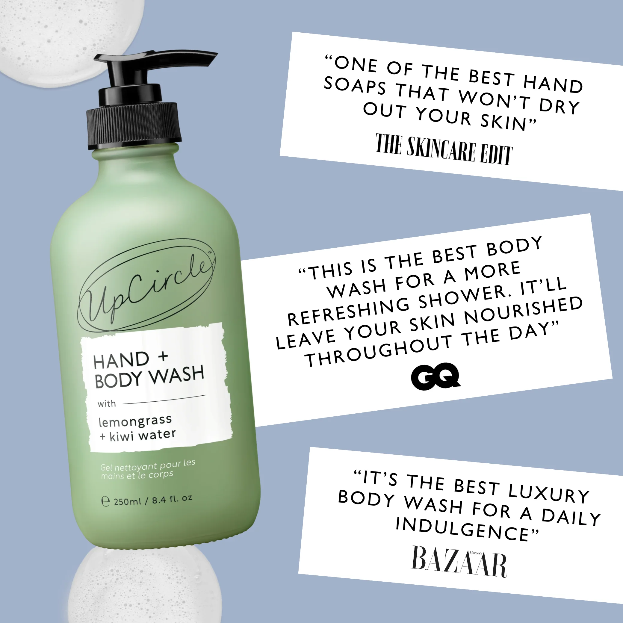 UpCircle Natural Hand & Body Wash with Lemongrass - Image 3