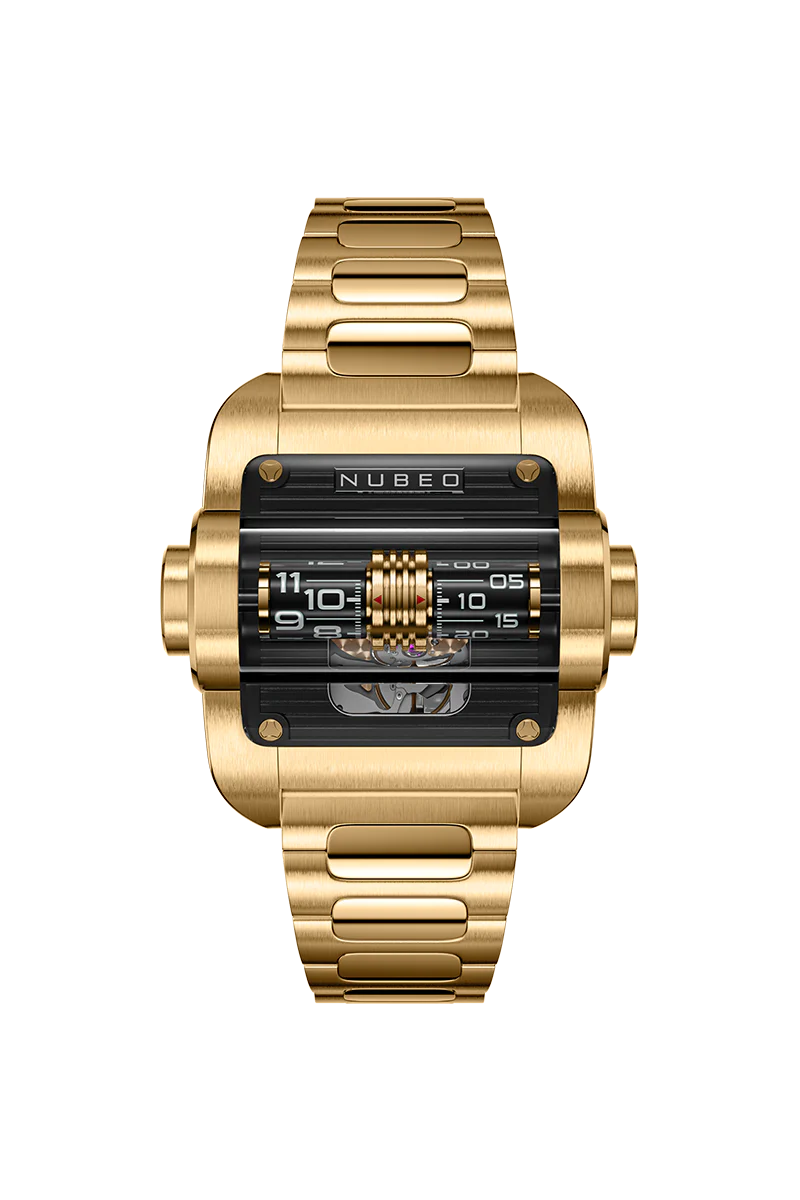 Nubeo Men's 43mm Continuum Automatic Square Rolling Time Bracelet Watch - Image 2