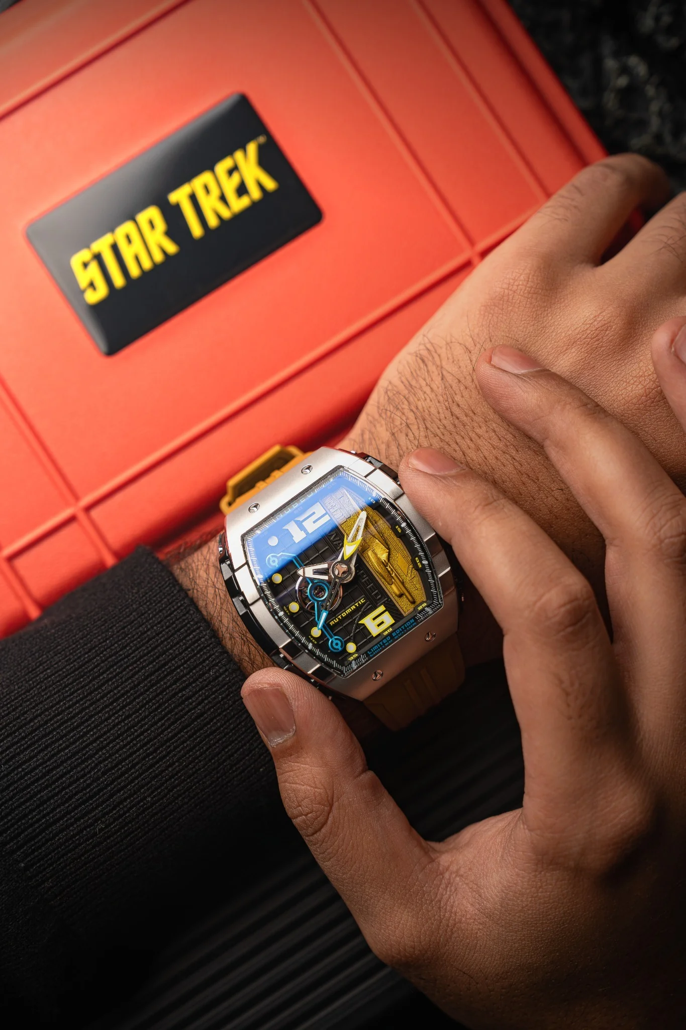 Nubeo Men's 48mm Magellan Star Trek Warp Speed Automatic Limited Edition Watch - Image 8