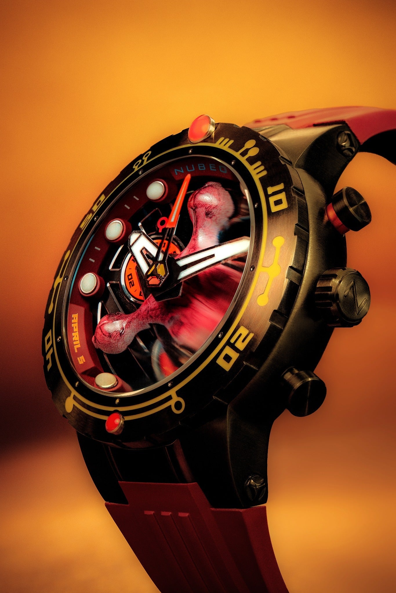 Nubeo Men's 48mm Opportunity Star Trek First Contact Day Limited Edition Strap Watch - Image 5