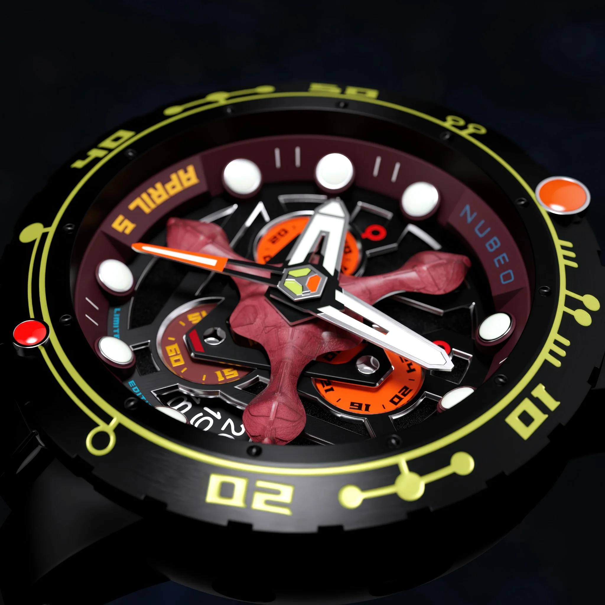 Nubeo Men's 48mm Opportunity Star Trek First Contact Day Limited Edition Strap Watch - Image 8