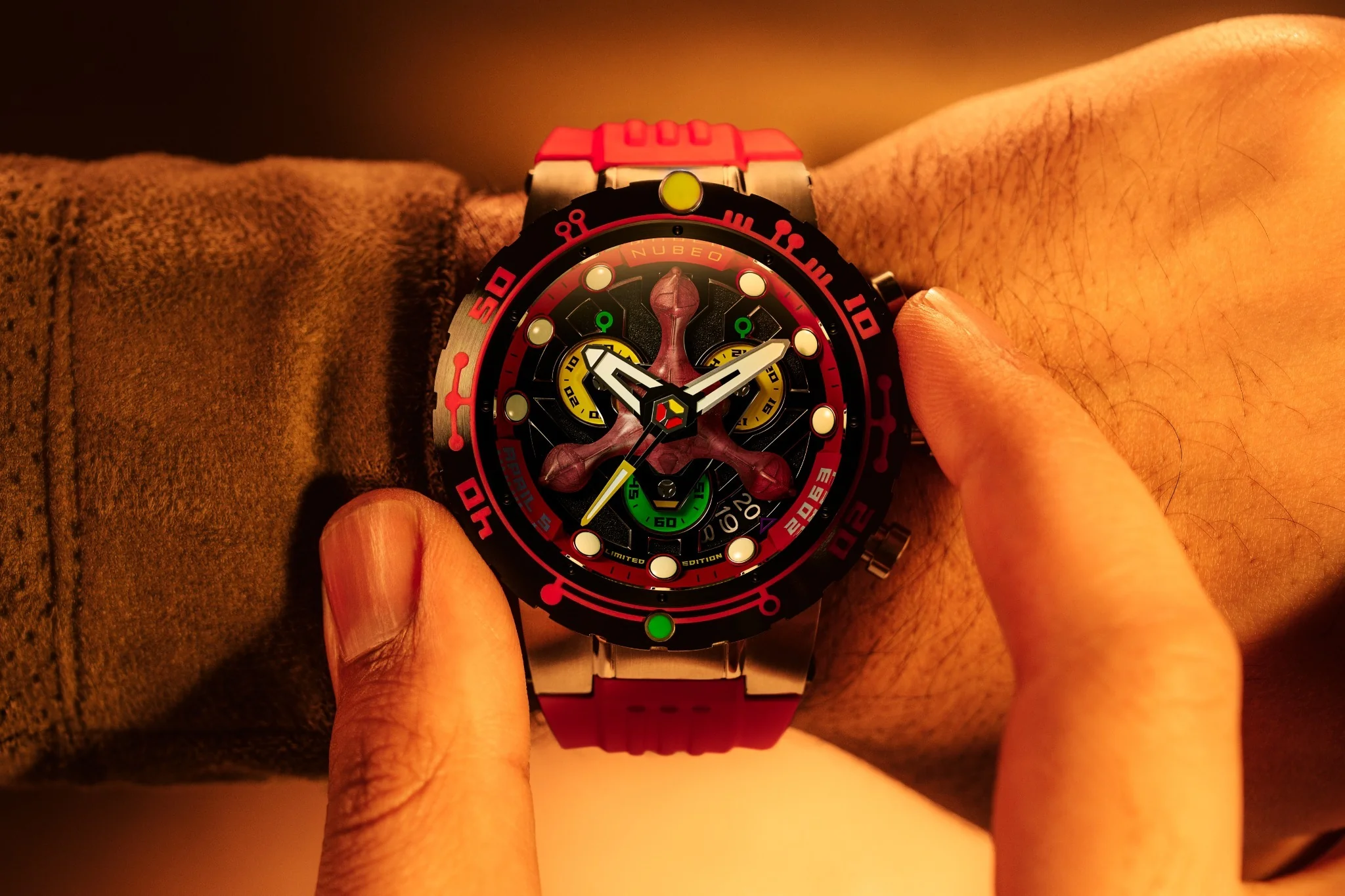 Nubeo Men's 48mm Opportunity Star Trek First Contact Day Limited Edition Strap Watch - Image 9