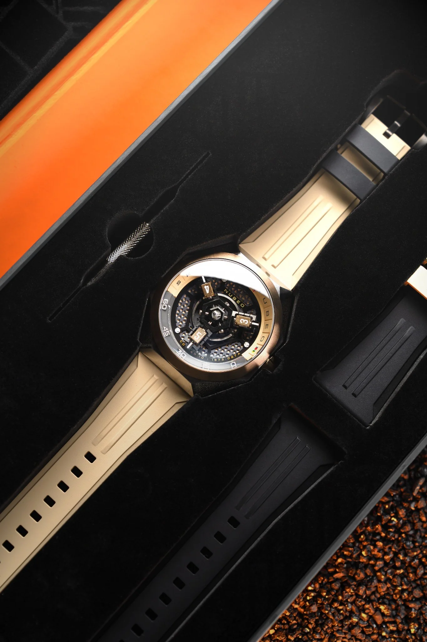 Nubeo Men's 48mm Skylab Automatic Limited Edition Interchangeable Strap Watch - Image 10