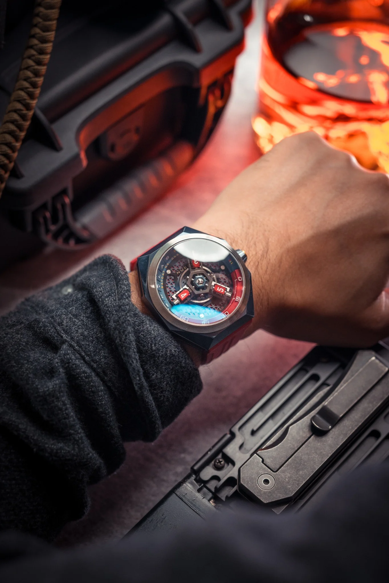 Nubeo Men's 48mm Skylab Automatic Limited Edition Interchangeable Strap Watch - Image 13