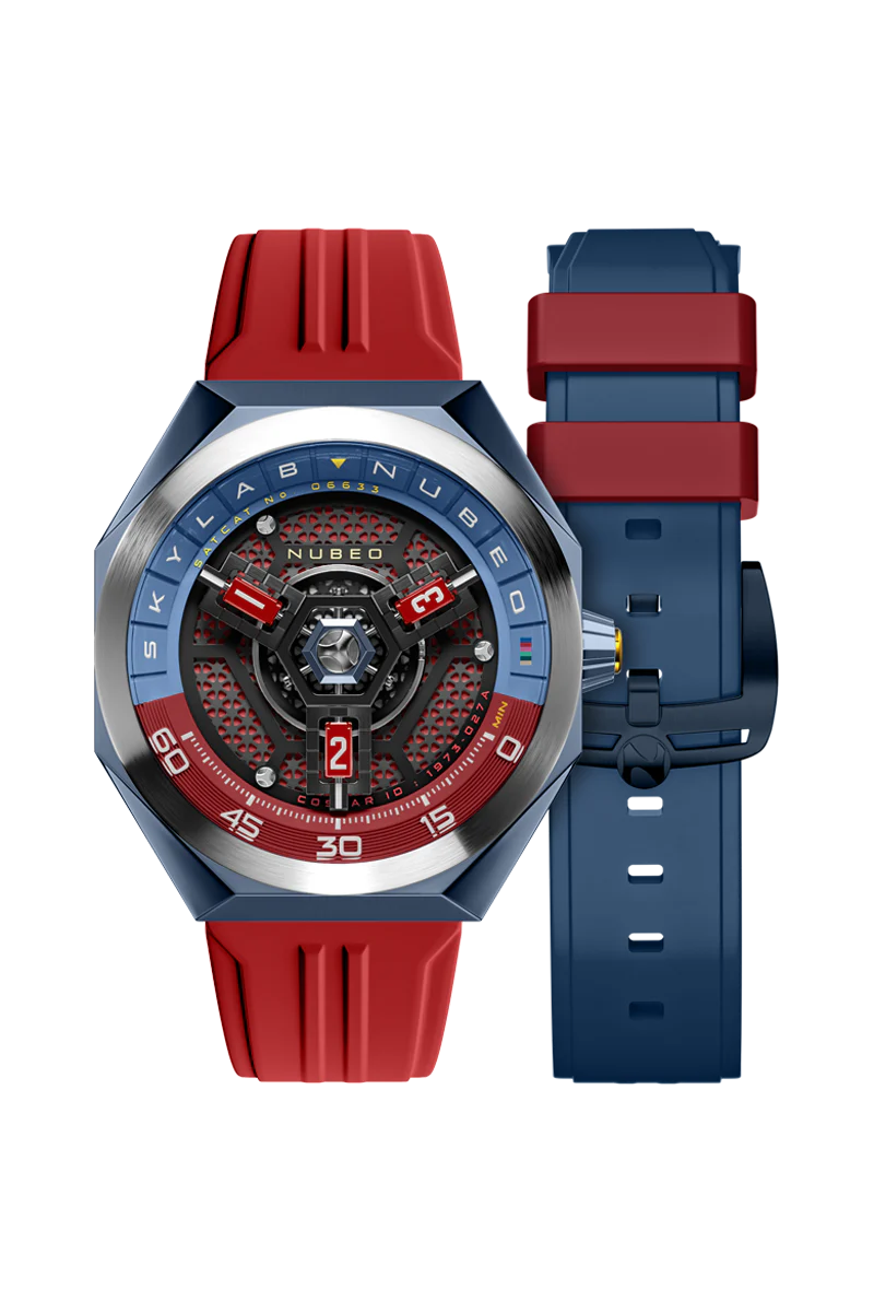Nubeo Men's 48mm Skylab Automatic Limited Edition Interchangeable Strap Watch - Image 6