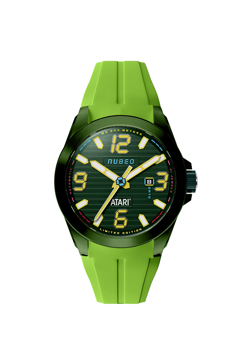 Nubeo Men's 48mm Torrent Automatic Atari Rainbow Limited Edition Rubber Strap Watch - Image 3
