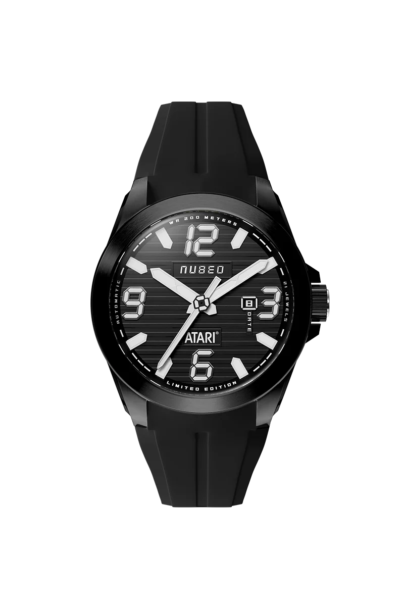 Nubeo Men's 48mm Torrent Automatic Atari Rainbow Limited Edition Rubber Strap Watch - Image 4