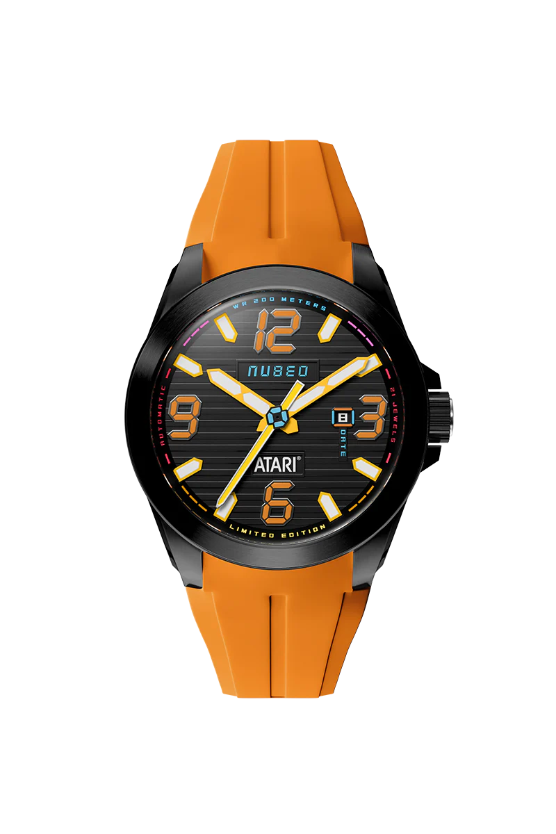 Nubeo Men's 48mm Torrent Automatic Atari Rainbow Limited Edition Rubber Strap Watch - Image 5