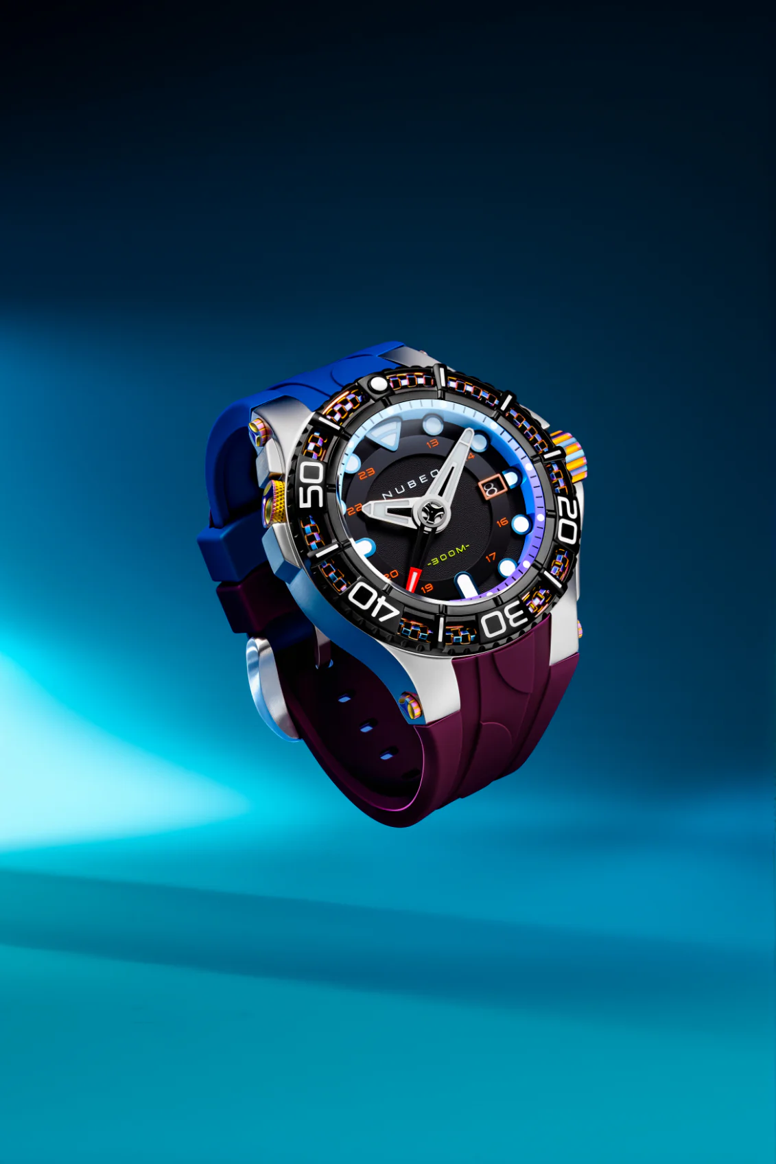 Nubeo Men's 50mm Manta Automatic Limited Edition Specialty Strap Watch - Image 12