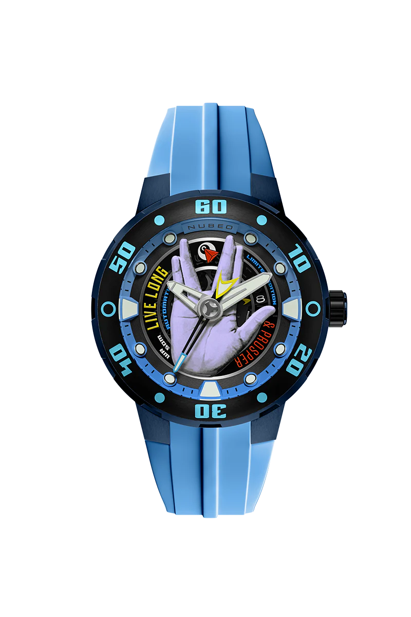 Nubeo Men's 50mm Mariner Star Trek Live Long & Prosper Automatic Strap Watch - Image 2