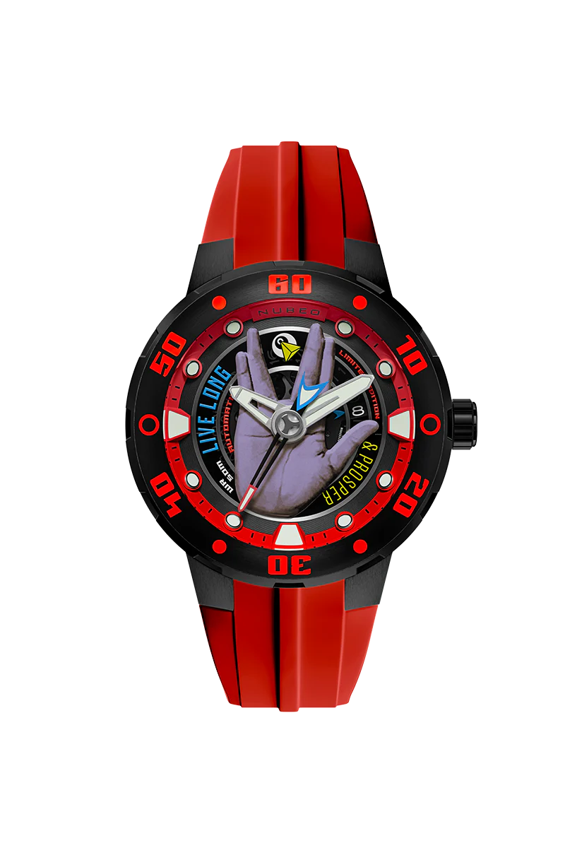 Nubeo Men's 50mm Mariner Star Trek Live Long & Prosper Automatic Strap Watch - Image 3
