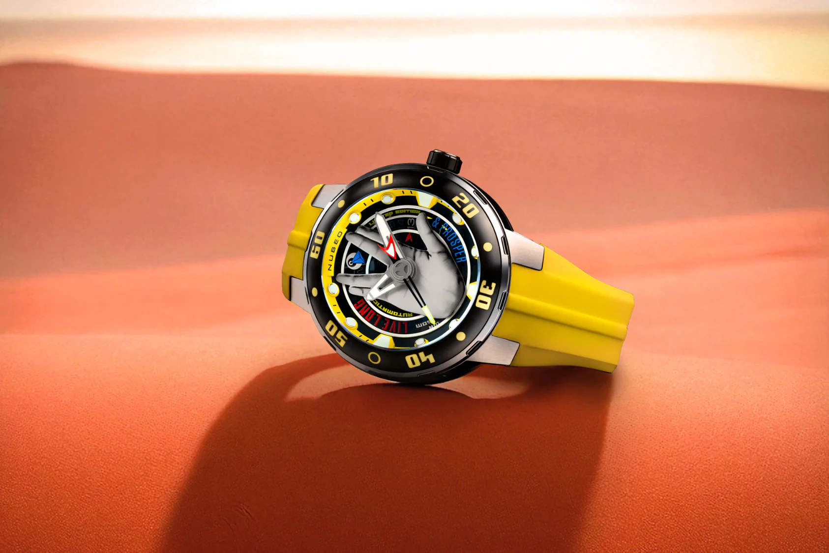 Nubeo Men's 50mm Mariner Star Trek Live Long & Prosper Automatic Strap Watch - Image 5