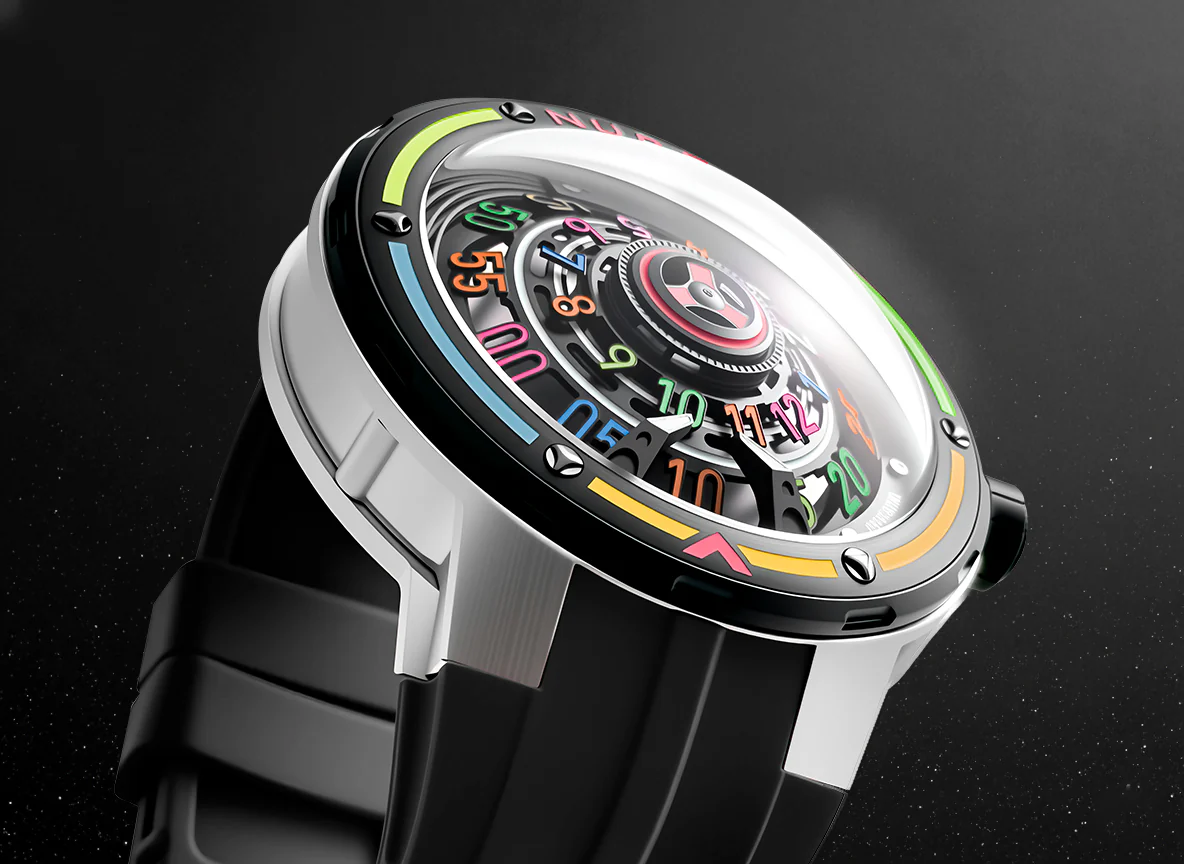Nubeo Men's 50mm Orbiter Automatic Limited Edition Silicone Strap Watch - Image 13