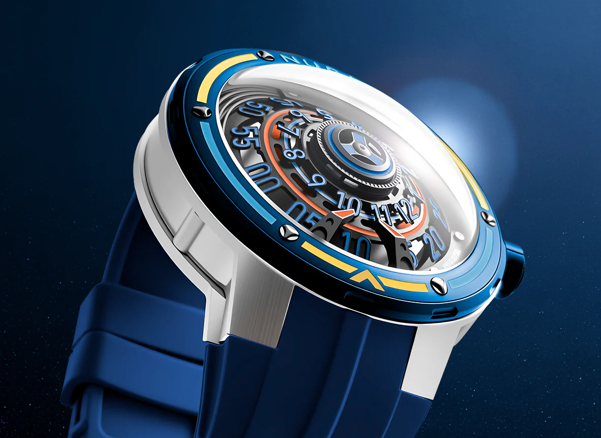 Nubeo Men's 50mm Orbiter Automatic Limited Edition Silicone Strap Watch - Image 15