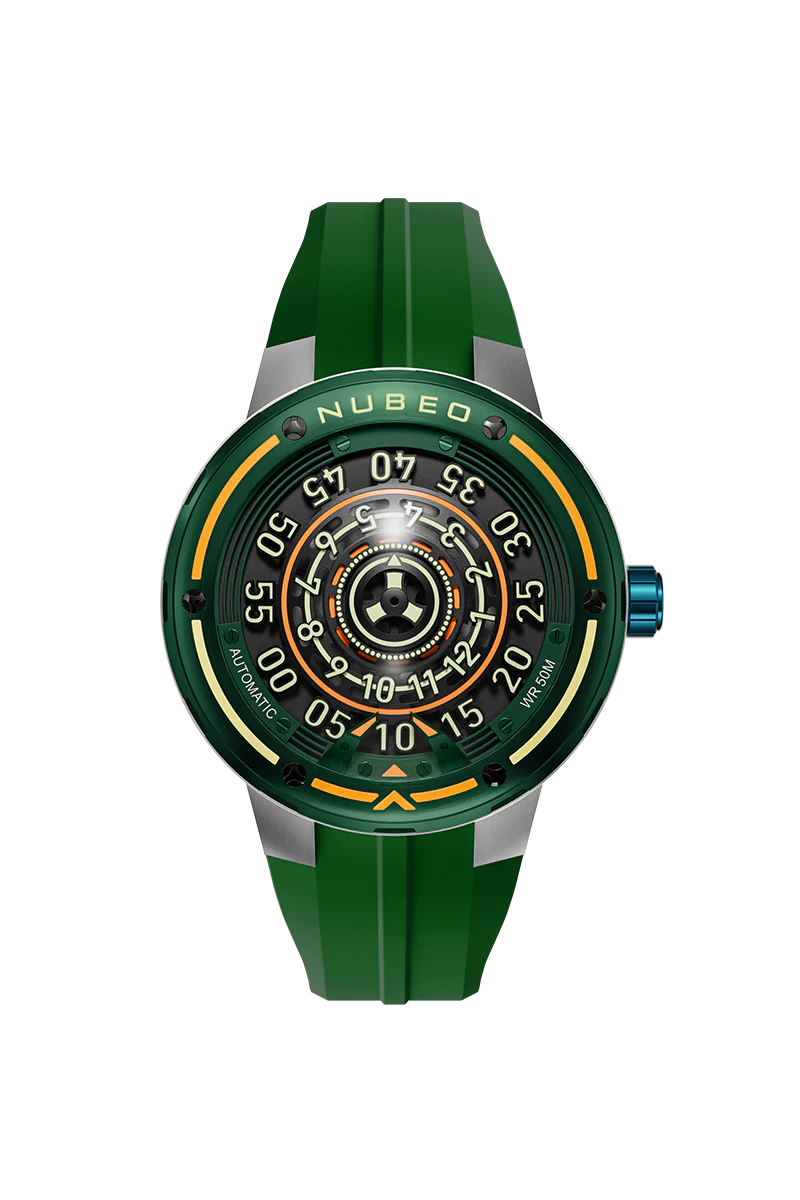 Nubeo Men's 50mm Orbiter Automatic Limited Edition Silicone Strap Watch - Image 2